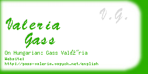 valeria gass business card